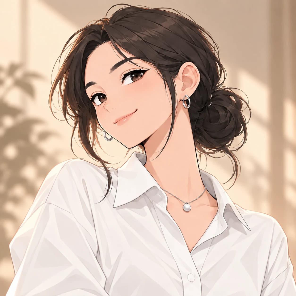 Illustrated portrait of Aicha Aboutine