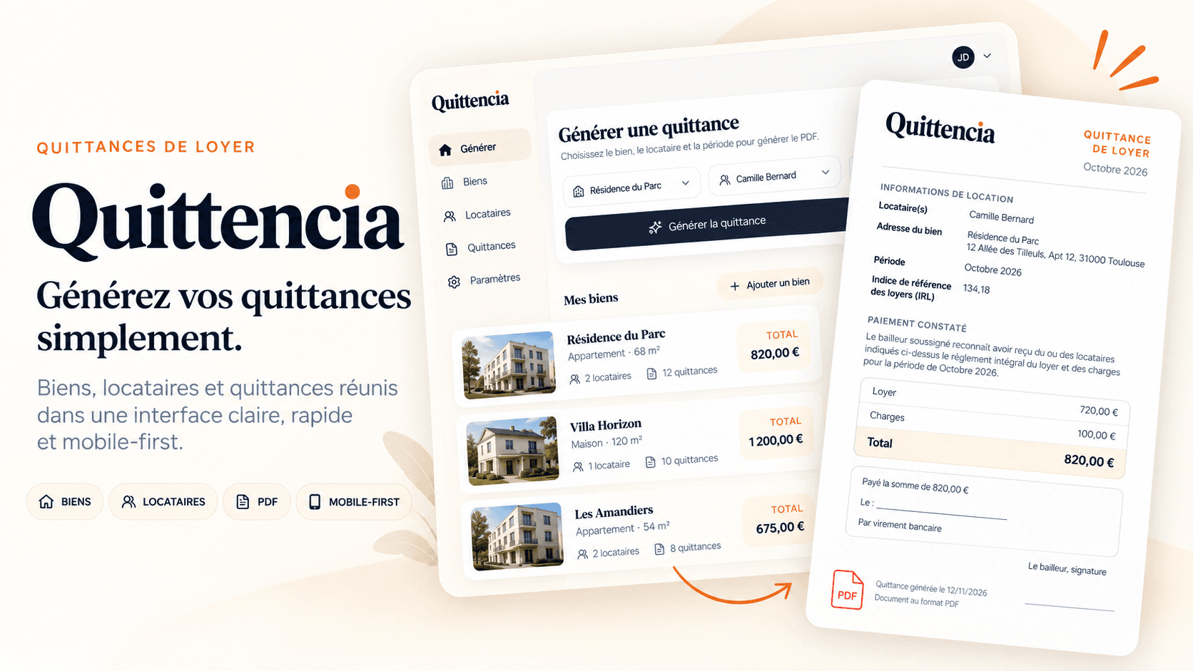 Quittencia interface